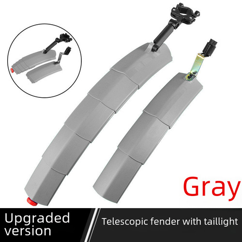 Bike retractable fender, mountain bike adjustable mud guard, lighted fender, water-resistant riding gear