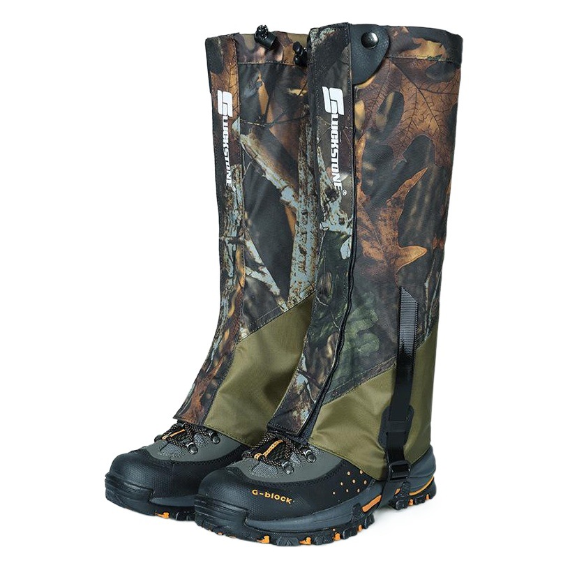Factory wholesale camping outdoor camouflage foot cover hiking climbing leggings camping waterproof desert sand-proof foot cover protective gear