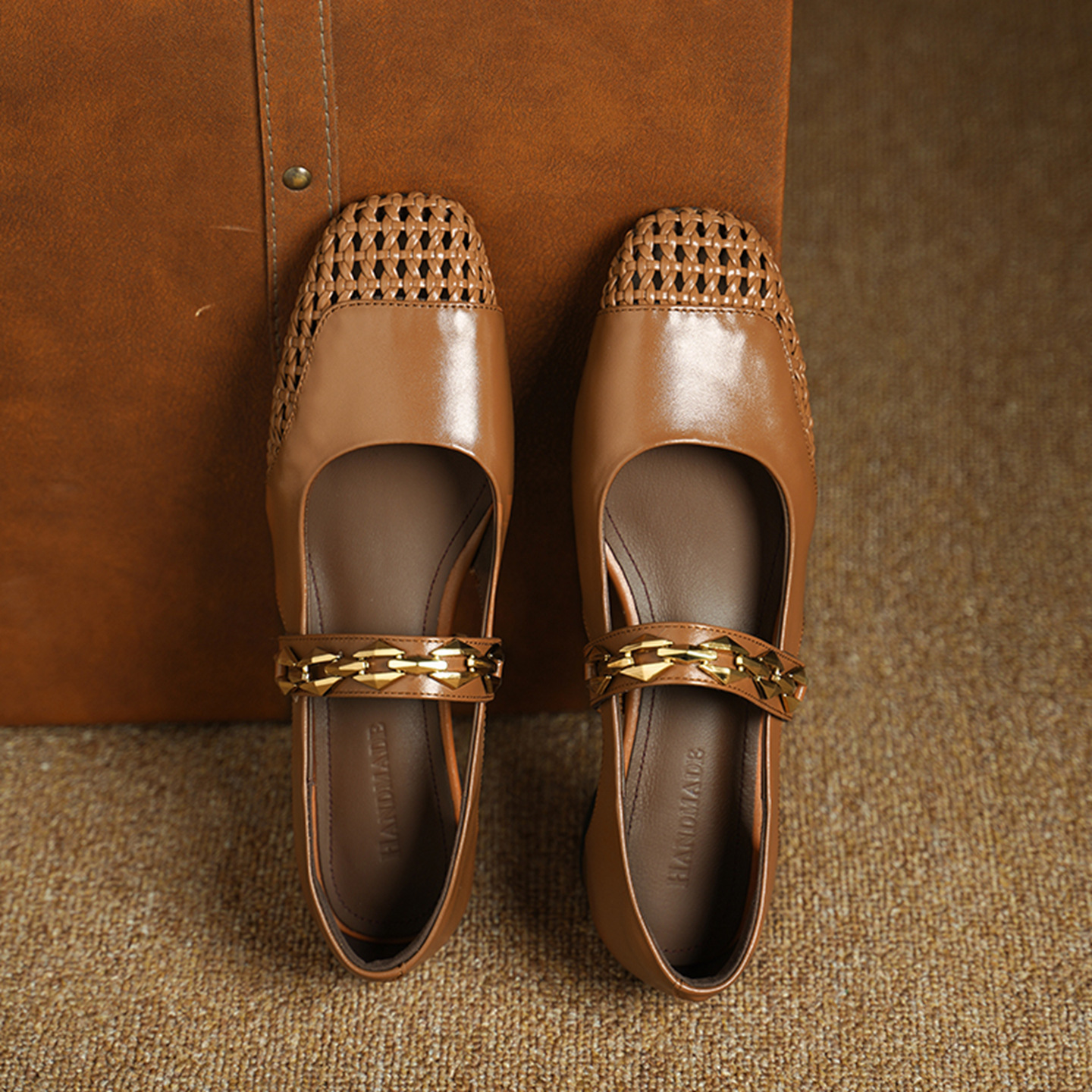 Sandal nữ gót thấp mũi hở quai ngang đế xuồng cỡ lớn 33–43 — đen chi tiết 19