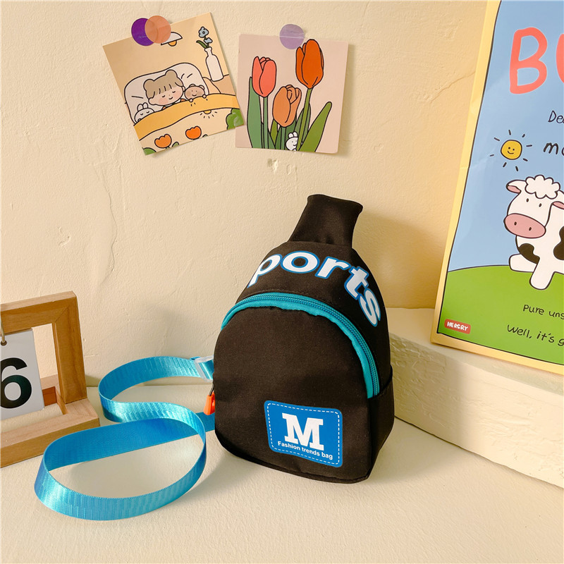 Moda para niños pequeño bolso de pecho de moda chico fresco carta bolso de hombro personalizado bebé monedero chica salida bolsa de mensajero