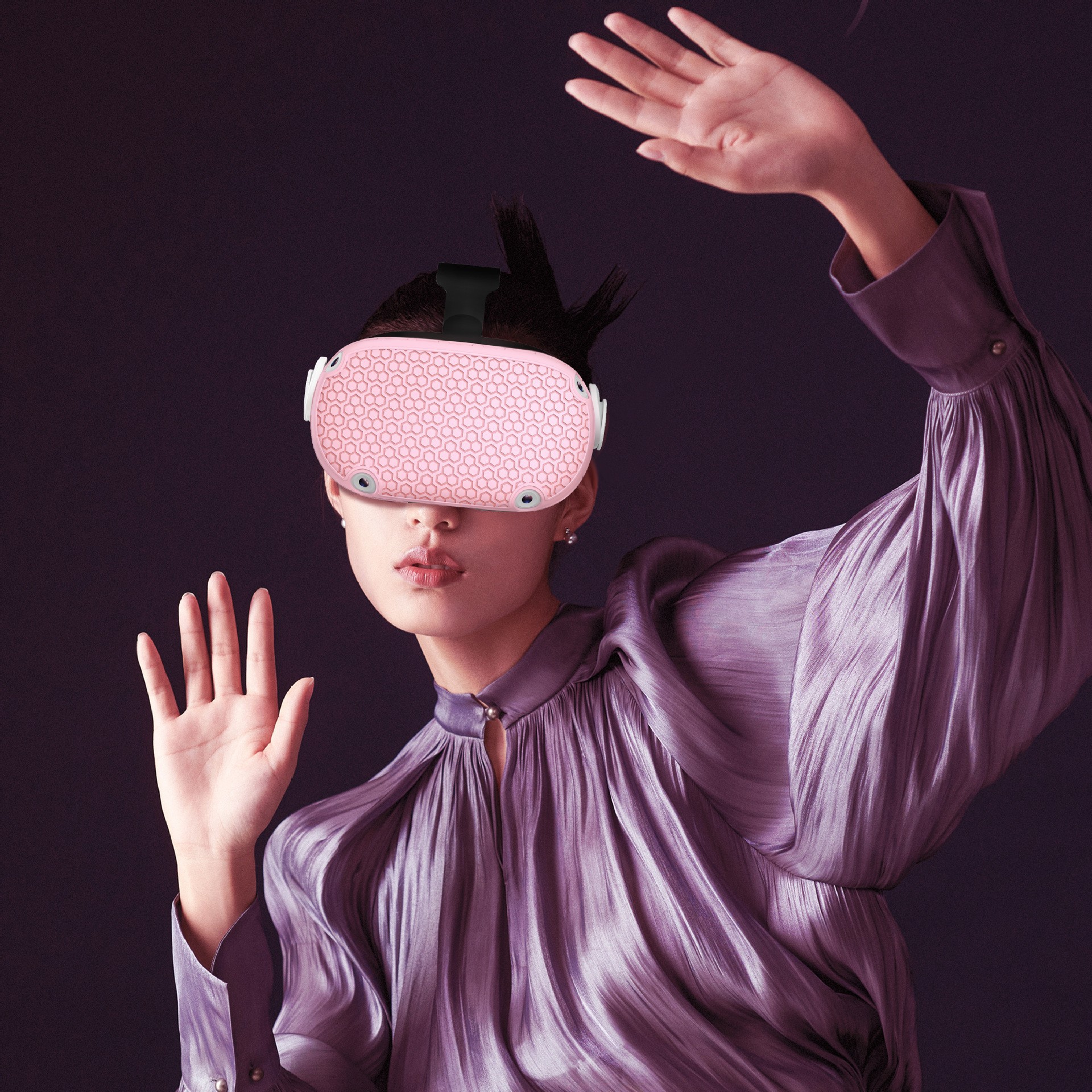 Nueva cubierta protectora aplicable Oculus quest2 host cubierta protectora de silicona antideslizante gafas VR Accesorios inteligentes