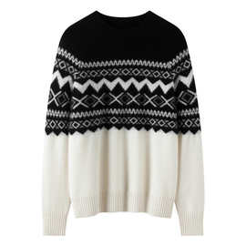 源头毛衣羊绒衫工厂KRT2573图片色花糯姿国内一二线品牌无吊牌基