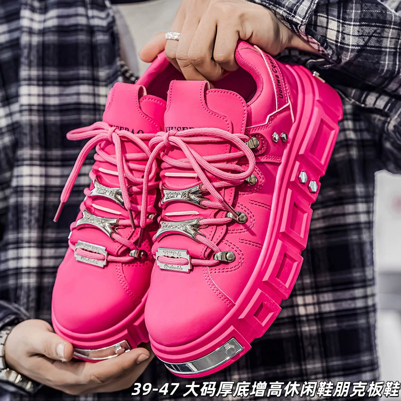 Мужские повседневные кроссовки на толстой подошве, увеличивающие рост, 2025, универсальные, модные, новые, на платформе, европейский стиль, для мужчин