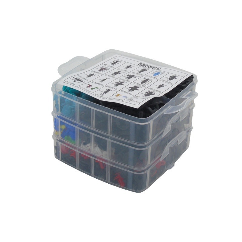 725 680 UNIDS en caja hebilla universal de parachoques del coche reparación tornillo remache sujetador accesorios traje