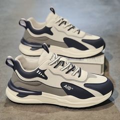 アガムメンズシューズ 秋用 本革スポーツシューズ メンズ万能カジュアルシューズ ランニング滑り止め身長アップダッドシューズ 夏用