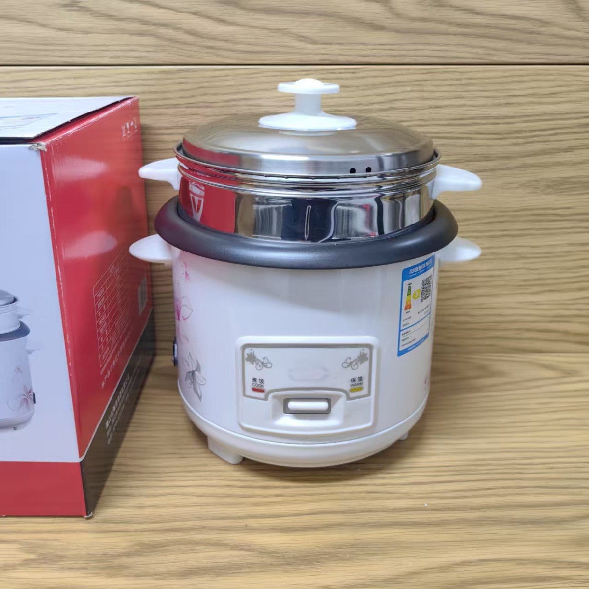 400W Rice Cooker Household Old-Fashioned Double-Layer Rice Cooker 39 Yuan Mode Multi-Purpose Wholesale Daily Necessities Manufacturer Supply