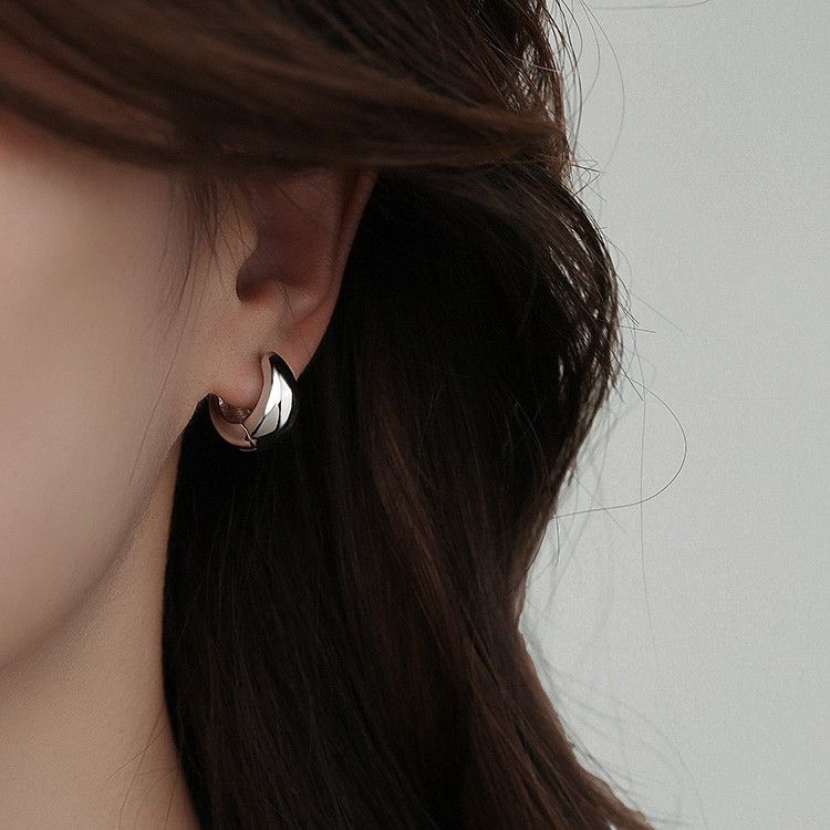 golden earrings stainless steel