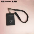 Genuine leather-sheepskin pattern black