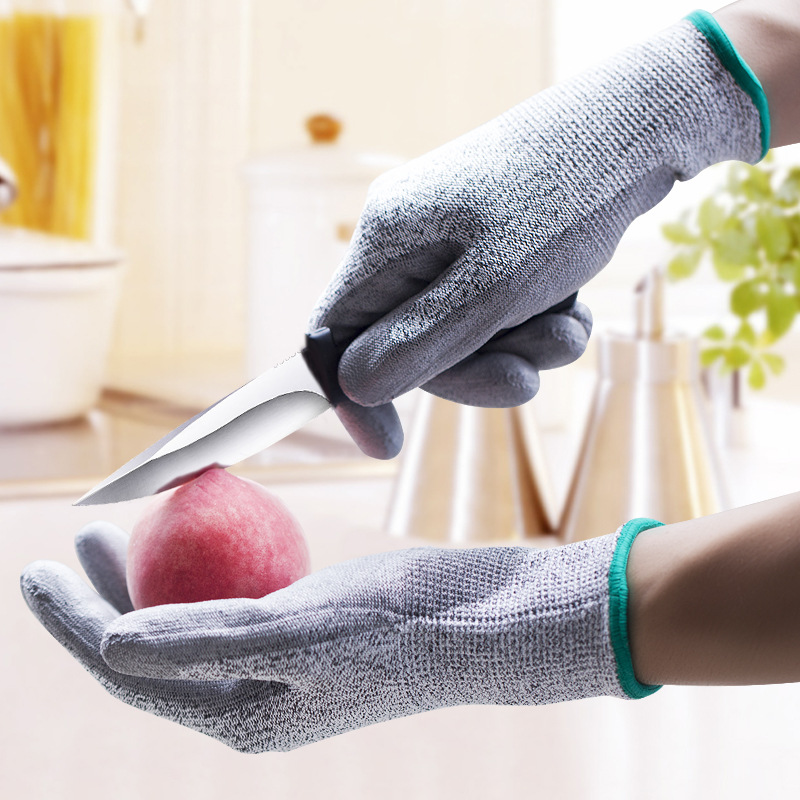 防划伤HPPE防切割防割伤采摘防刺屠宰杀鱼玻璃防滑PU防护手套耐磨