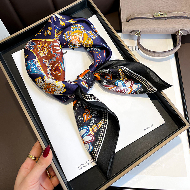 Ethnic retro silk scarf