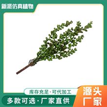 仿真绿植7头珍珠豆植物 塑胶材质拍摄道具假花插花装饰批发