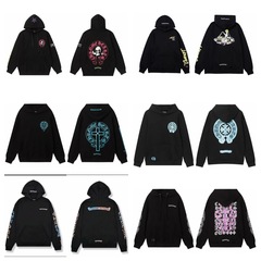 Chrome Heart新款克罗伈高品质刺绣印花欧美街头男女连帽卫衣工厂