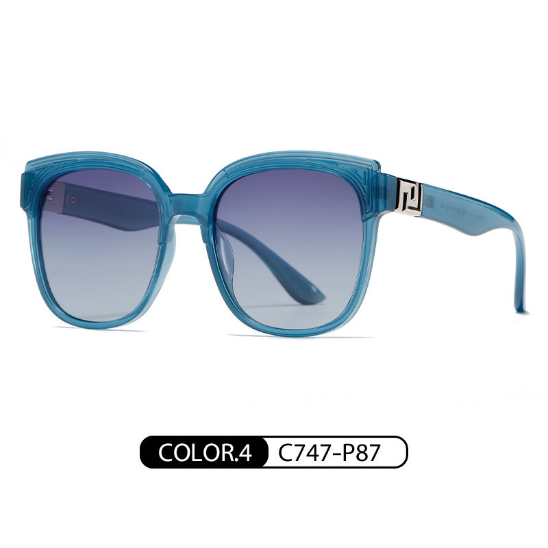 Nuevas gafas de sol polarizadas para mujer TR7562, gafas de sol anti-UV de moda para influencers, gafas de sol versátiles para viajes