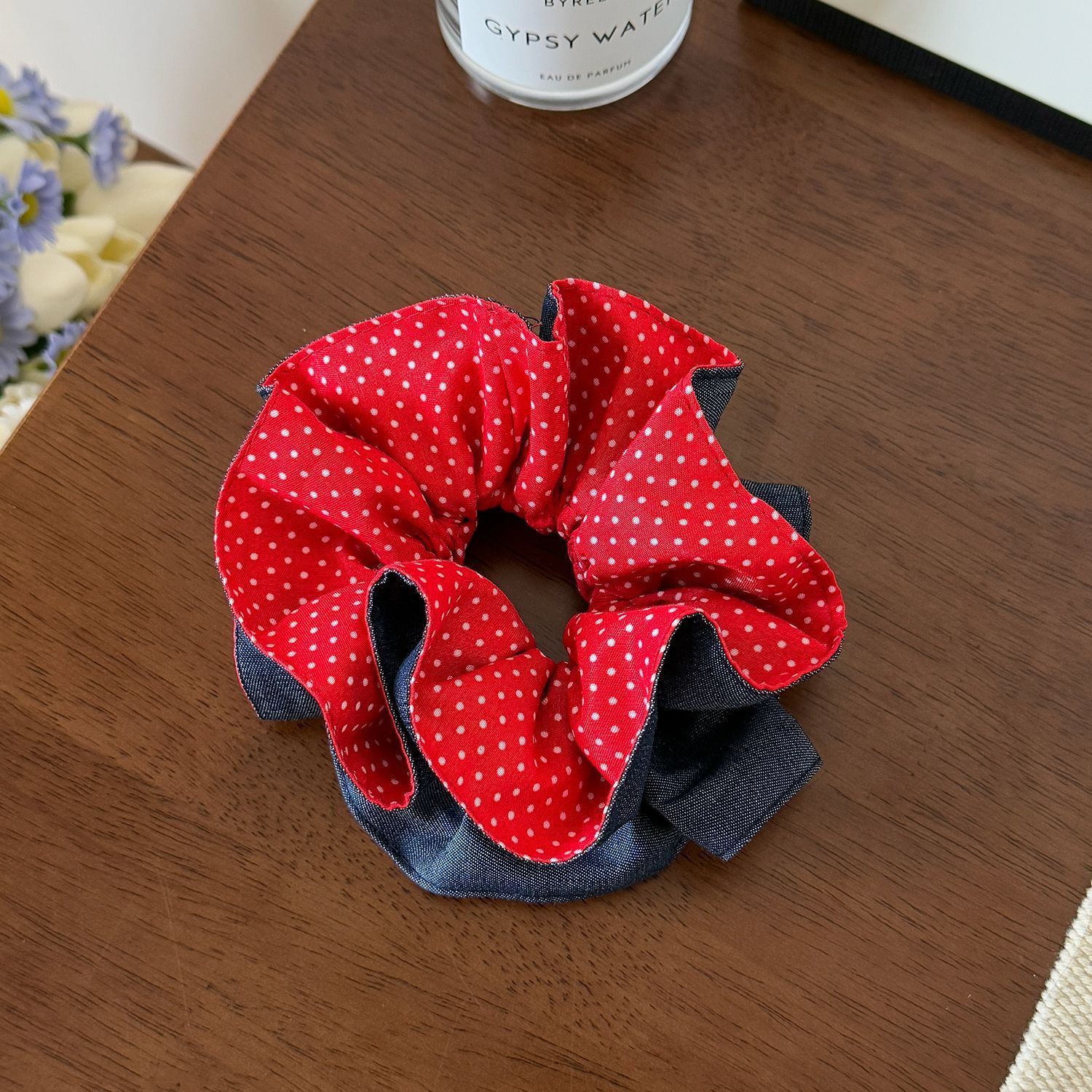 X1-476 딸기땡땡이 머리끈