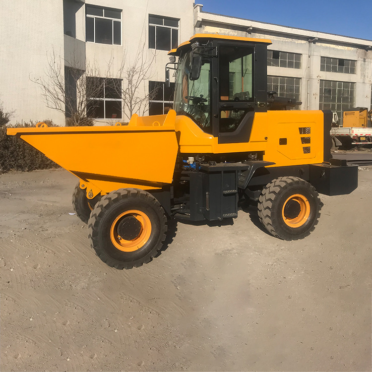 厂家现货液压自卸翻斗车新建筑工程机械 电启动工矿运输四轮车