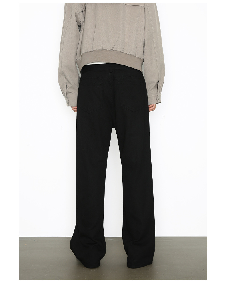 Jeans flare vintage da uomo in misto cotone gamba dritta relaxed_voghion.com