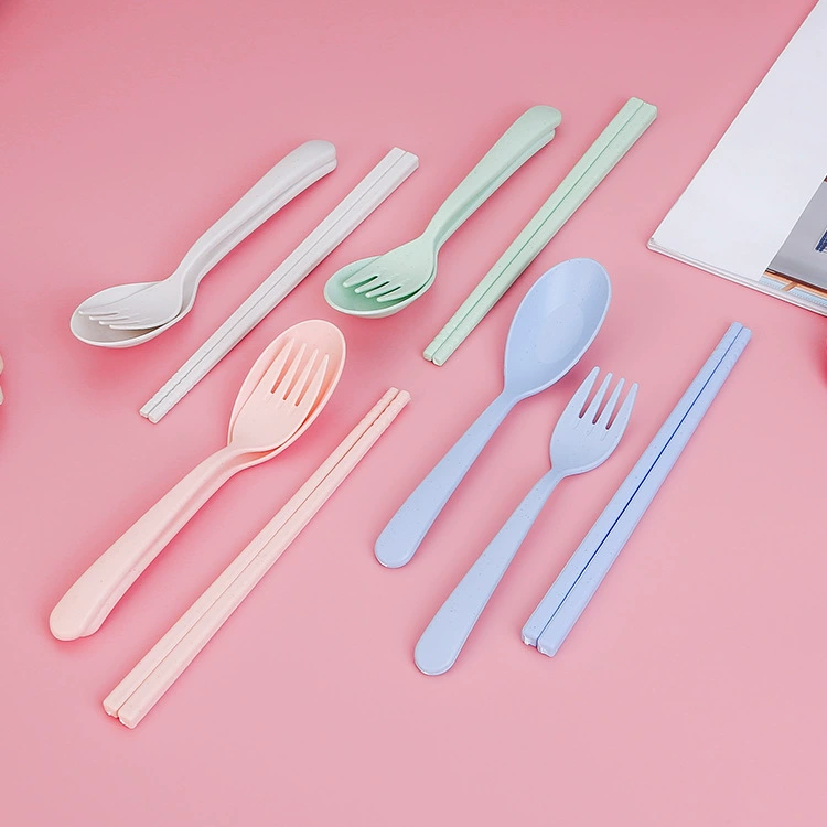 Creative tableware, set, handheld children's chopsticks for traveling, 3 piece set, Birthday gift, wholesale