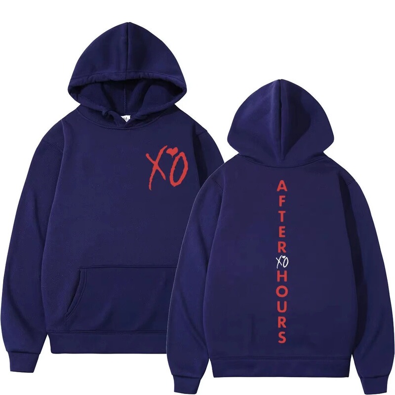 Weekend Xo Music Album Printed Hoodie Men's and Women's Streetwear Fashion Oversized Pullover Hip-Hop Retro New Weekend Xo Music Album Printed Hoodie Men's and Women's Streetwear Fashion Oversized Pullover Hip-Hop Retro New