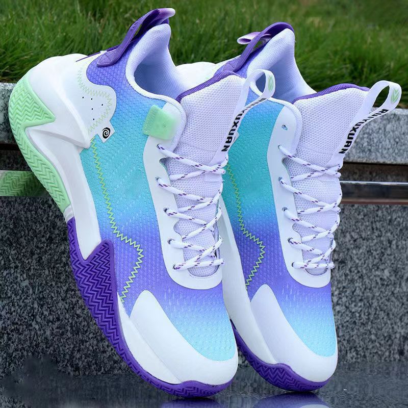 Zapatos de baloncesto juvenil de comercio exterior, zapatos deportivos al aire libre, zapatos de baloncesto cómodos de moda coreana