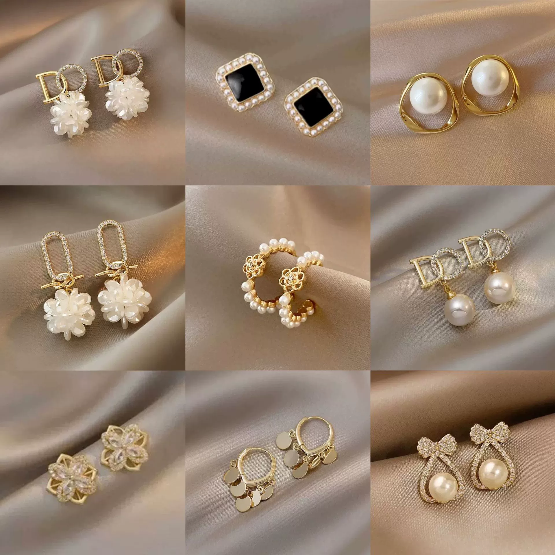 Серебряная игла S925, корейская версия, новые популярные стильные женские серьги, простые темпераментные универсальные серьги-гвоздики TikTok, серьги в одном стиле, оптовая продажа