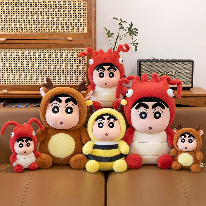 Transformed into Crayon Shin-Chan Doll, Penguin Turtle Plush Toy, Children's Gift, Cross-Border