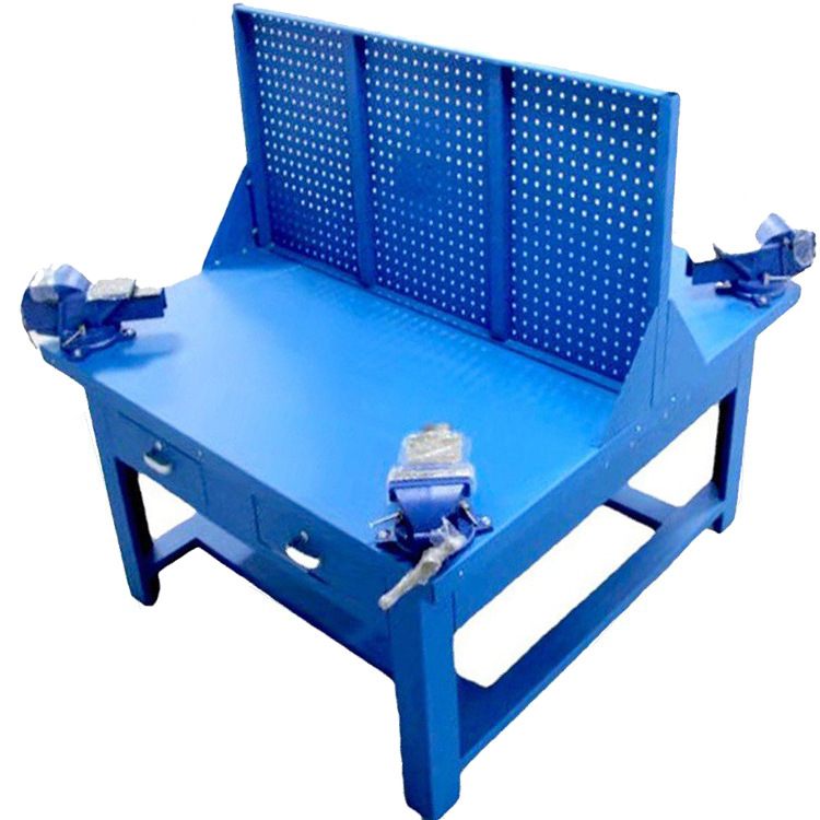 学校 实训 钢板台面 钳工工作台  量大优惠坚固工具操作台多工位