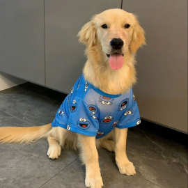 大型犬大狗狗衣服薄款拉布拉多金毛衣服凉快狗狗网眼透气衣服可爱