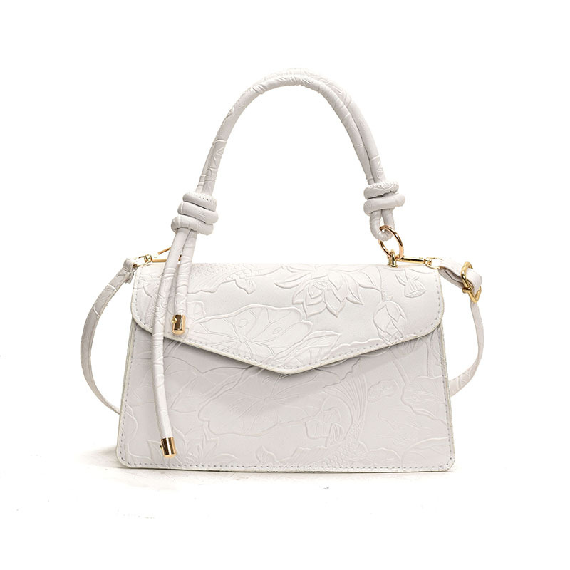 Nuevo estilo de ocio extranjero 2025 primavera de moda simple bolso de hombro flor tridimensional bolso de mochila