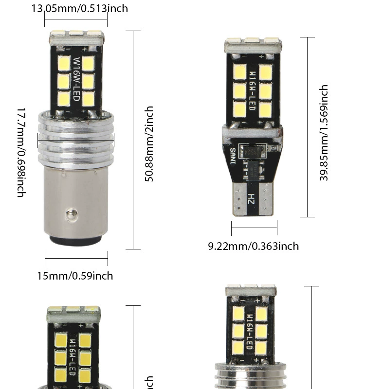 1156 1157 2835 15SMD светодиодная лампа высокой мощности для доработки, декодирование
