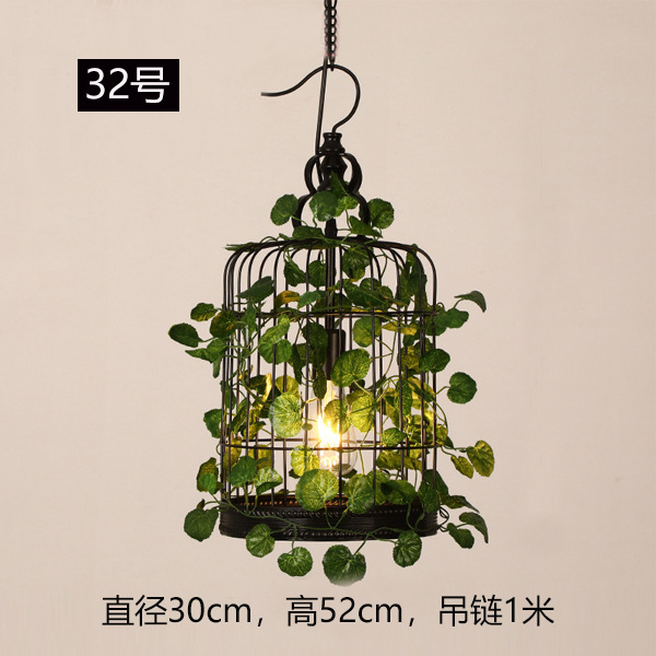Lámpara Colgante Industrial para Plantas de Hierro Decorativa para Restaurante Bar y Cafetería