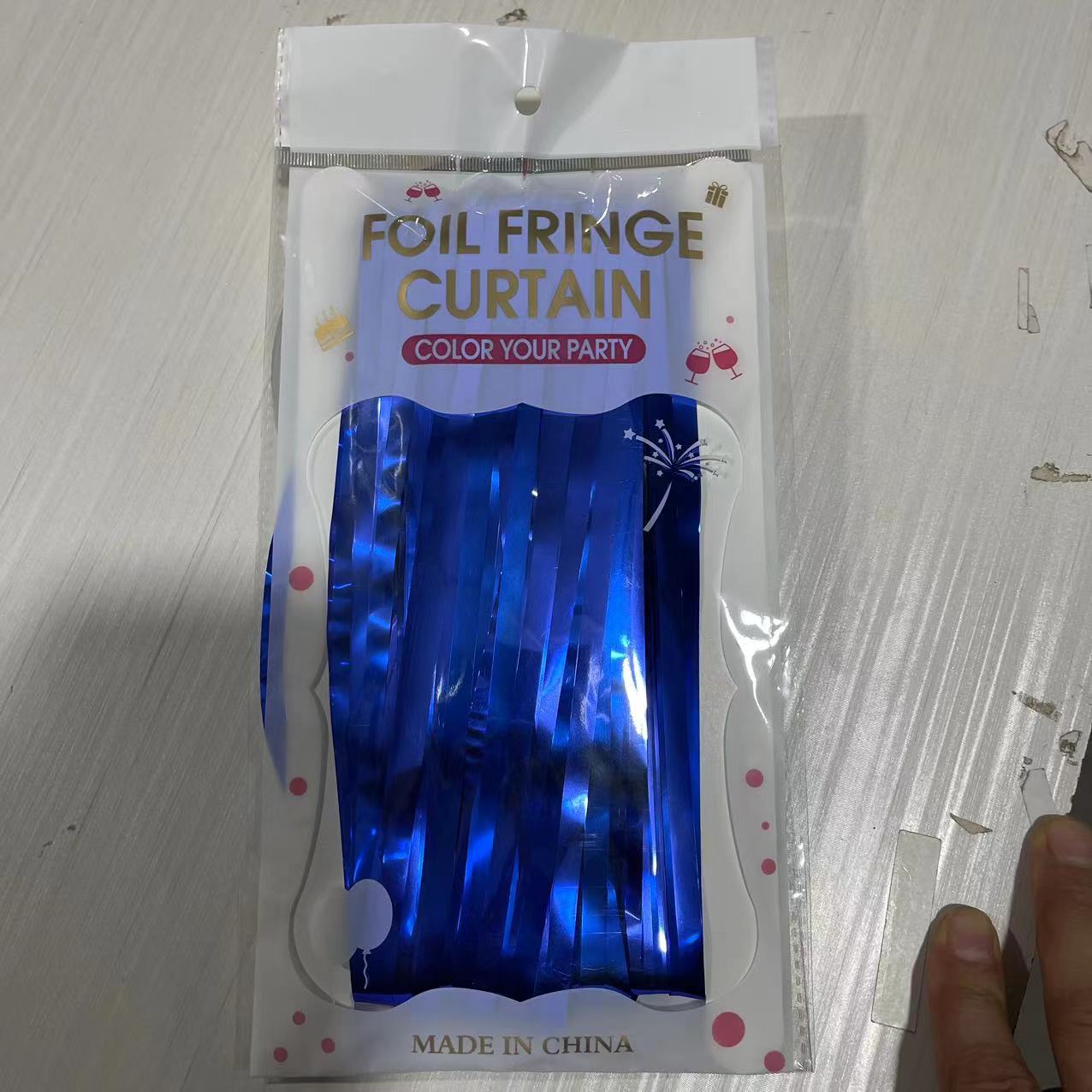 1*2 M 1,6 seda gruesa ordinaria brillante lluvia cortina de seda borla boda Fondo joyería