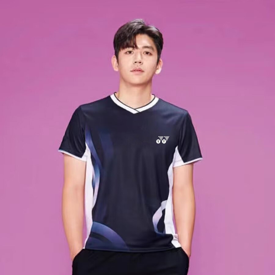 YY 뉴 배드민턴 의류 스포츠 세트 남녀 맞춤형 팀 의류 빠른 건조 의류 훈련 배구 의류 탁구 의류