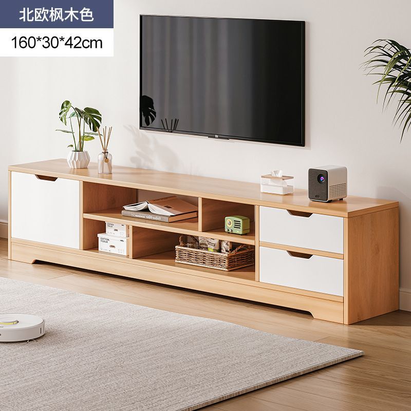 クリームスタイルの吊り下げテレビキャビネットモダンでシンプルな小さなリビングルーム吊り下げ壁掛けテレビ壁コーヒーテーブルの組み合わせ|undefined