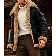 Y 37320 Winter Warm Composite Leather Jacket ��ů����Ƥ�п�