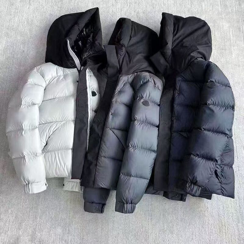 2025 Winter Couple Black Warrior New Thickened down Jacket Men and Women Same Style Thickened Warm Hooded Jacket