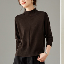 短款半高领毛衣女冬季新款漂亮洋气内搭针织衫2025年新款打底上衣