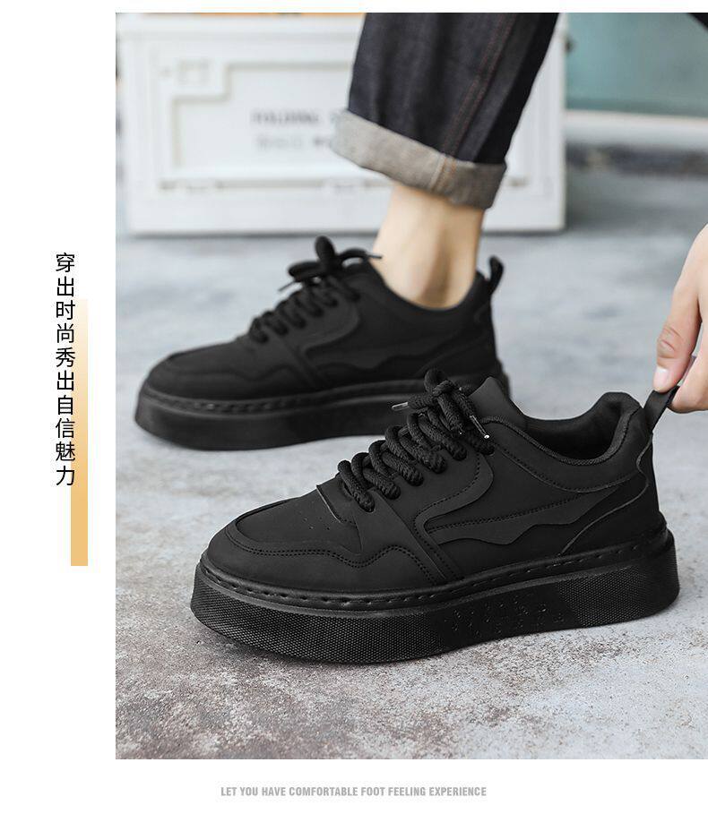 Giày thể thao nam đế dày chống trơn, giày sneaker casual thoáng khí đi làm — MQ21 màu kaki, MQ21 màu đen chi tiết 12