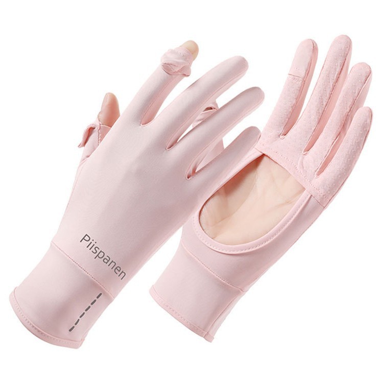 Guantes de protección solar para mujer, estilo fino de verano, protección UV al aire libre, antideslizante, pantalla táctil, conducción, conducción, guantes de coche eléctrico