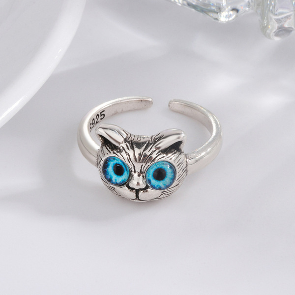 retro three dimensional cartoon cute ring