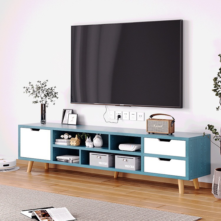 gabinete de televisión gabinete bajo moderno simple sala de estar pequeña casa dormitorio gabinete de piso de madera sólida simple gabinete de televisión
