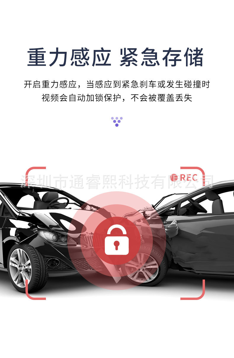 Wireless WiFi Dash Cam 1440P HD Hidden Easy Install Magnetic Phone Link Parking Monitor