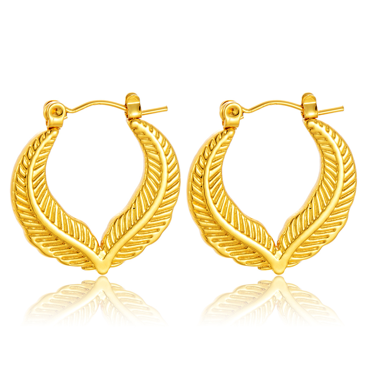 Pendientes de acero inoxidable de estilo INS transfronterizos europeos y americanos, pendientes retorcidas, pendientes de diseño de nicho, pendientes de acero de titanio
