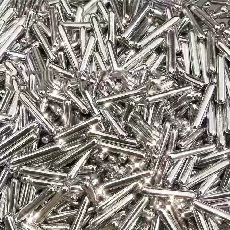 실버 컬러 스틱 비즈 1000g 가방