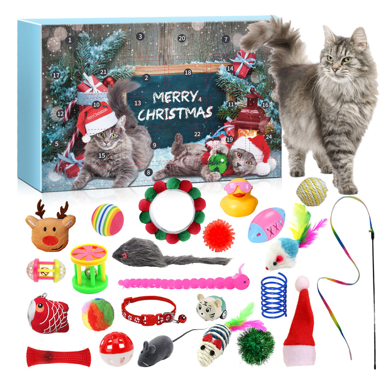 クロスボーダー新製品キャットアドベントカレンダークリスマスカウントダウンキャットアドベントカレンダークリスマスブラインドボックスセット|undefined