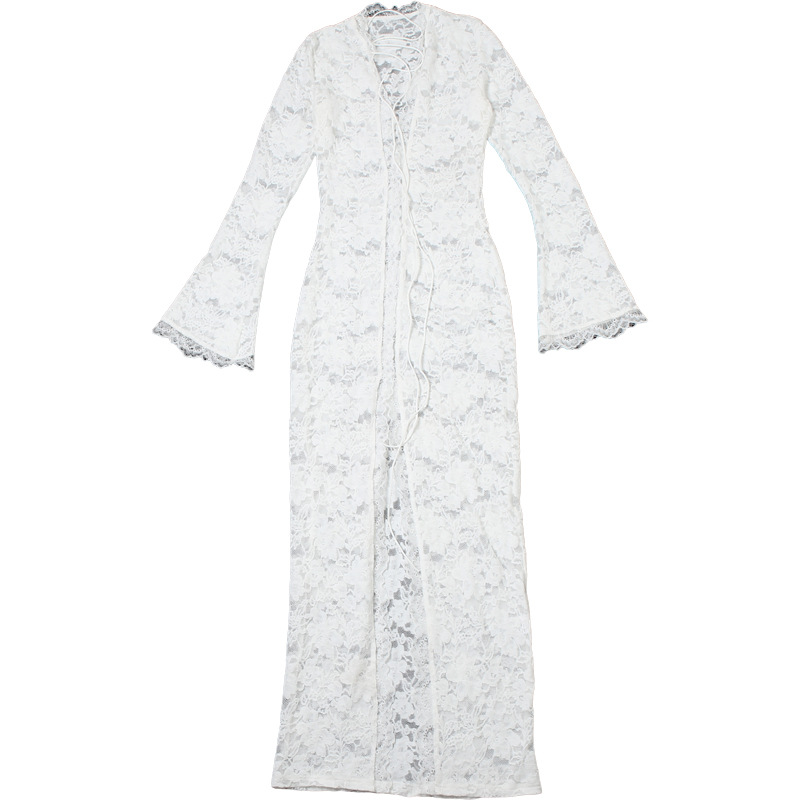 Full dress view with front slit