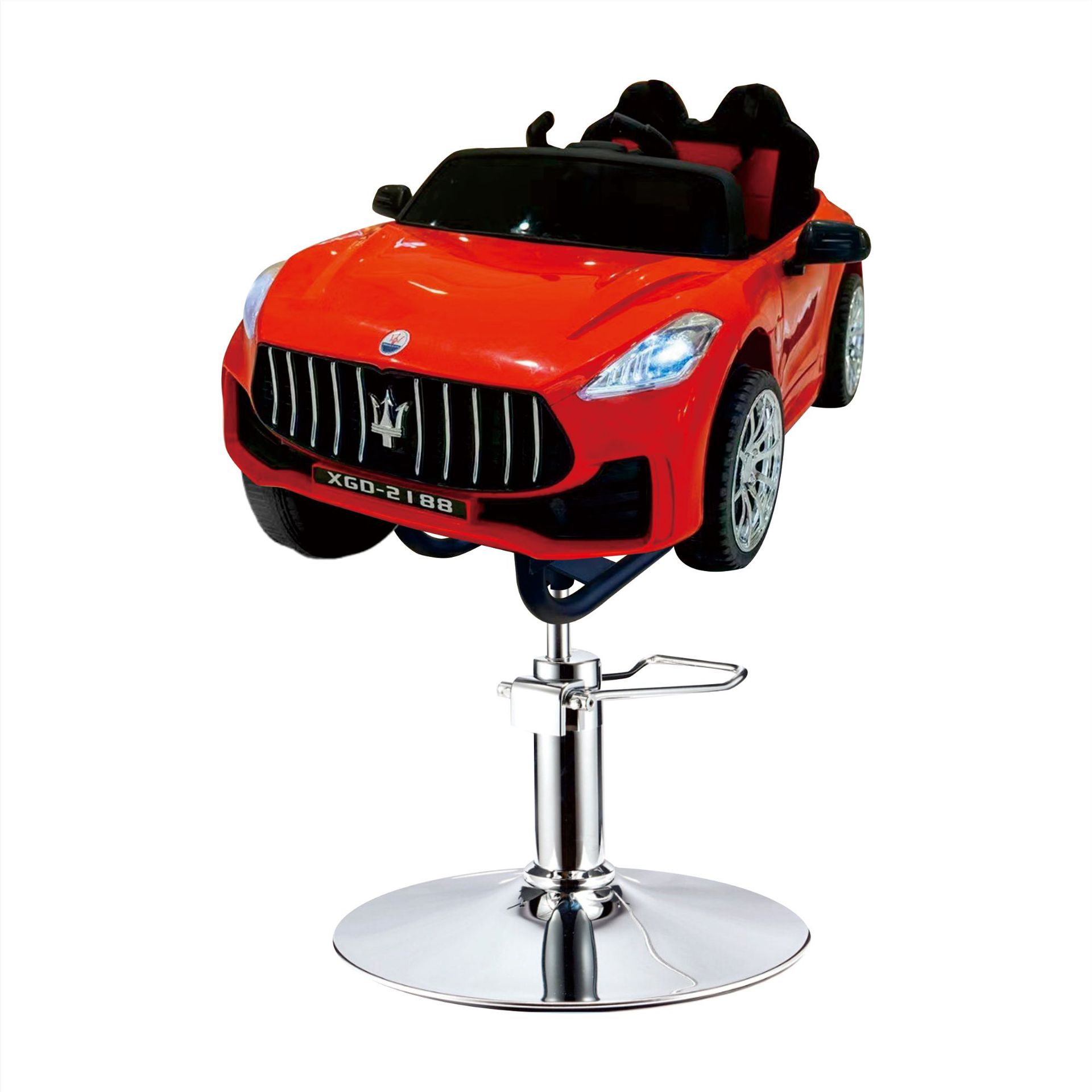 Asiento de peluquería eléctrico para niños, silla de peluquería para automóvil, silla giratoria elevadora, música, salón de peluquería para niños, silla de corte para niños image 10