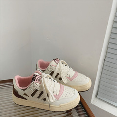 2023 Autumn New Student Style Korean Version Versatile White Sneakers for Women Harajuku Hong Kong Style Trendy Low-Top Athletic Casual Shoes for Women