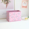 Simple cartoon cute student desktop stationery storage box dormitory home desktop debris small objects sorting box