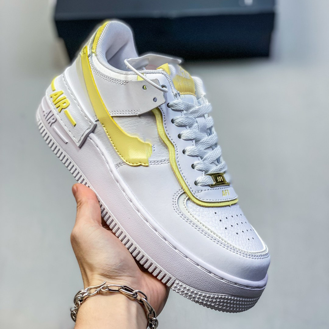 Pure original AF1 Sombra Fuerza Aérea No. 1 macarón deconstruir zapatos de suela gruesa para mujeres zapatos deportivos casuales para estudiantes