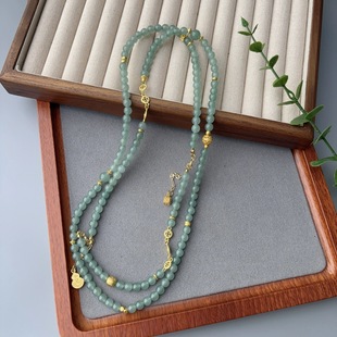 New Chinoiserie Long Necklace Detachable Multi-Purpose Chain Handmade Niche Retro Jewelry